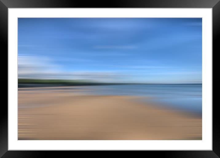 Saundersfoot Beach 2 Blur Framed Mounted Print by Steve Purnell