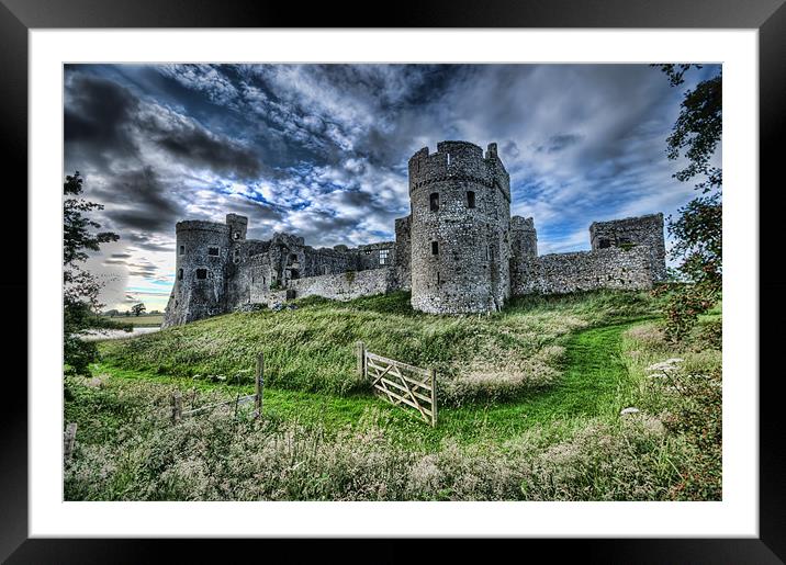 Carew Castle Pembrokeshire 4 Framed Mounted Print by Steve Purnell