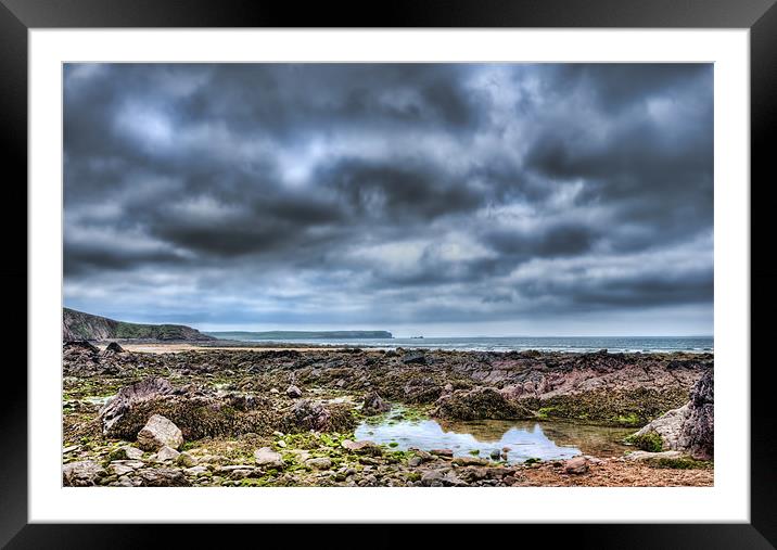 Freshwater West 7 Framed Mounted Print by Steve Purnell