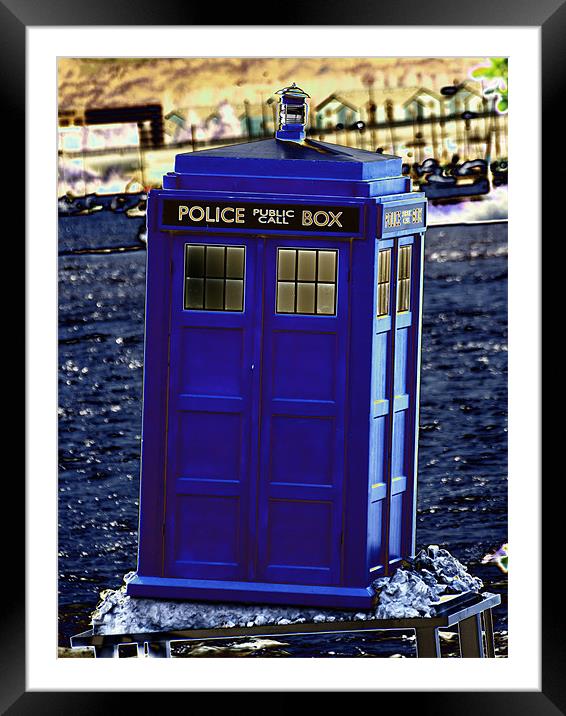 The Tardis Framed Mounted Print by Steve Purnell