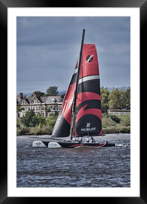 Extreme 40 Team Alinghi Framed Mounted Print by Steve Purnell