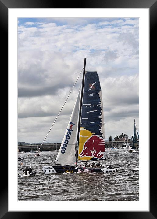 Extreme 40 Team Red Bull Framed Mounted Print by Steve Purnell
