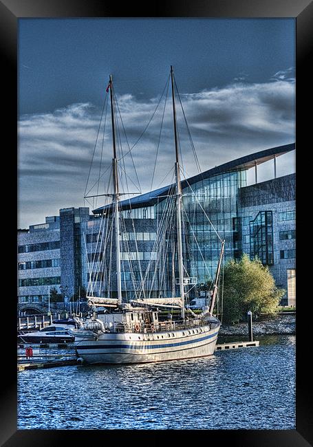 Schooner 2 Framed Print by Steve Purnell