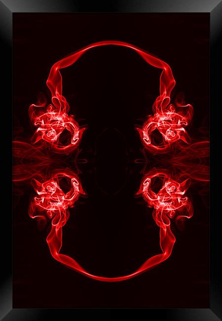Red Headphones Framed Print by Steve Purnell