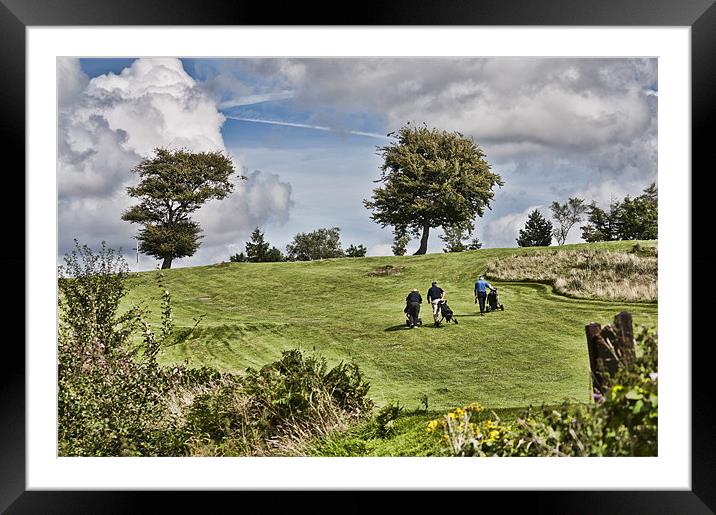 At the golf course Framed Mounted Print by Steve Purnell