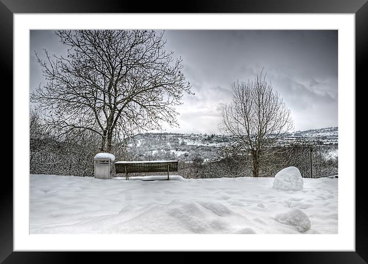 Cold Seat with a View 2 Framed Mounted Print by Steve Purnell