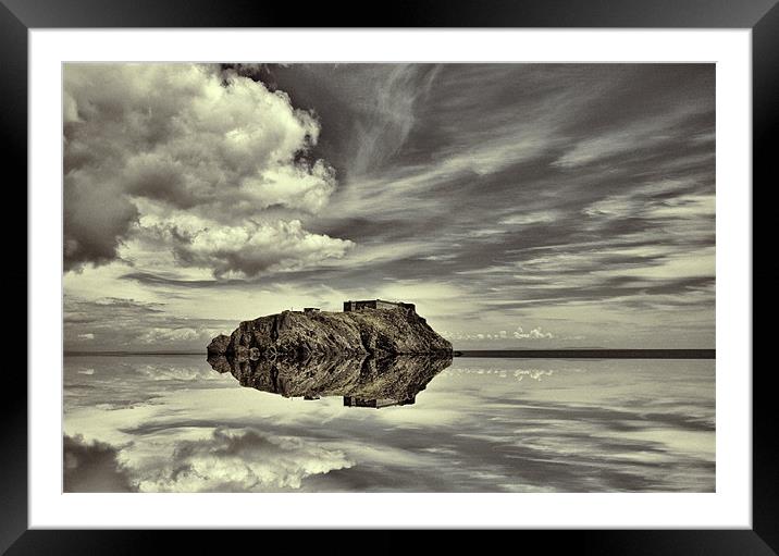 Reflections of Tenby Framed Mounted Print by Steve Purnell