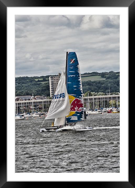 Extreme 40 Team Red Bull Framed Mounted Print by Steve Purnell