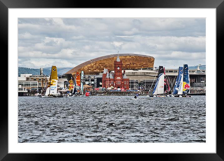 Extreme 40 At Cardiff Bay Framed Mounted Print by Steve Purnell