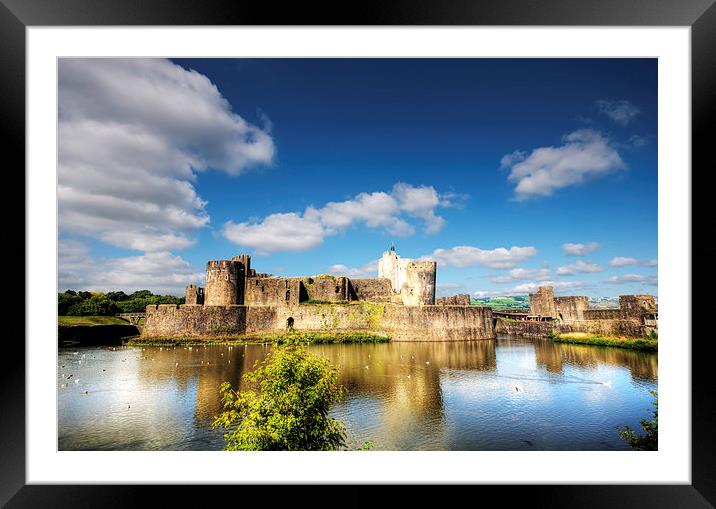 Caerphilly Castle 9 Framed Mounted Print by Steve Purnell