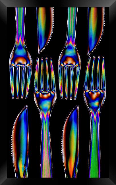 Forks and knives Framed Print by Steve Purnell