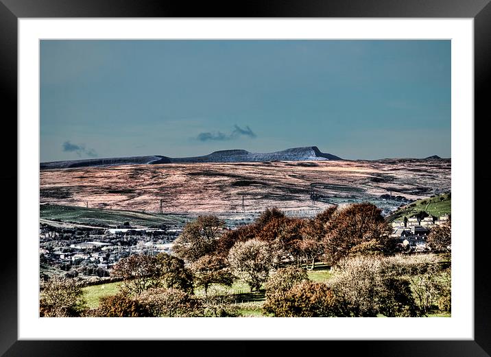 Brecon Beacons in Autumn Framed Mounted Print by Steve Purnell