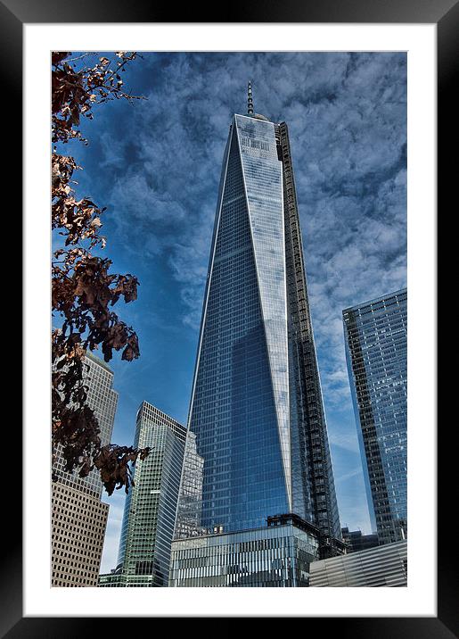 One World Trade Center Framed Mounted Print by Steve Purnell