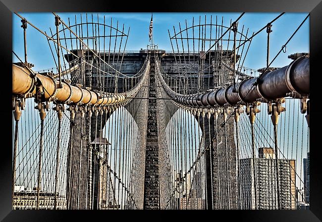 Brooklyn Bridge 3 Framed Print by Steve Purnell