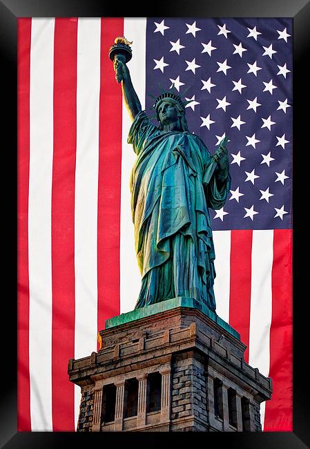 Liberty Patriot Framed Print by Steve Purnell