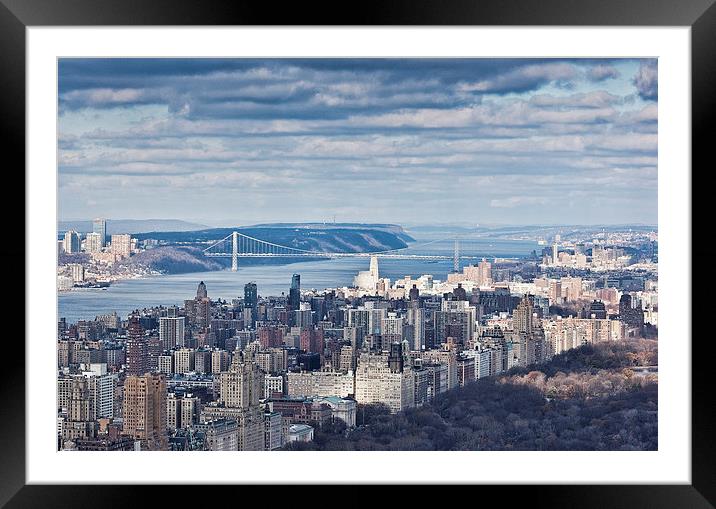 New York Skyline 2 Framed Mounted Print by Steve Purnell