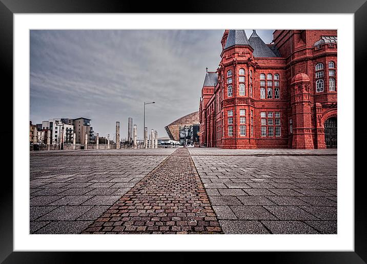 Cardiff Bay Framed Mounted Print by Steve Purnell