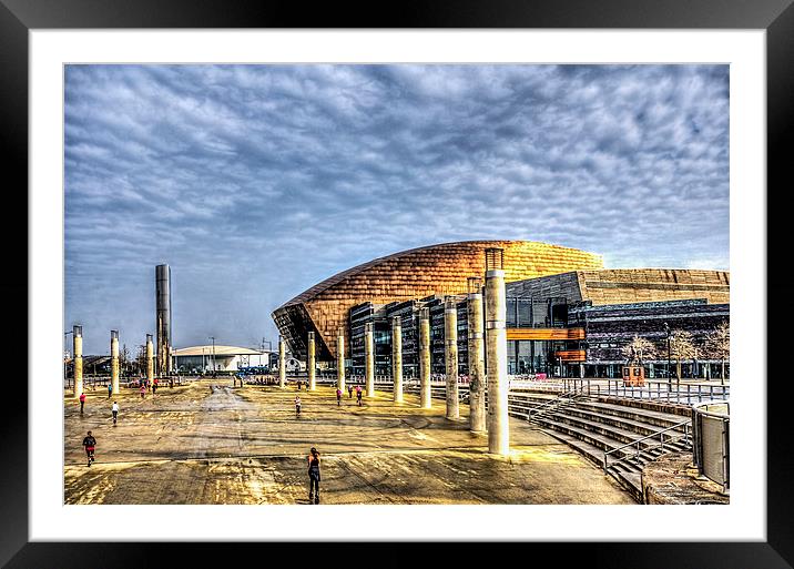 Wales Millennium Centre Framed Mounted Print by Steve Purnell