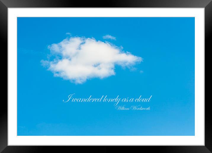 I Wandered Lonely As A Cloud Framed Mounted Print by Steve Purnell