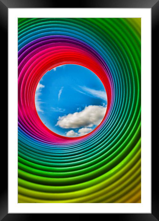 Colourful Slinky Sky Framed Mounted Print by Steve Purnell