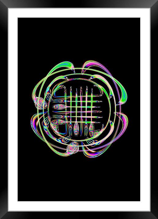 Funky Cutlery Framed Mounted Print by Steve Purnell