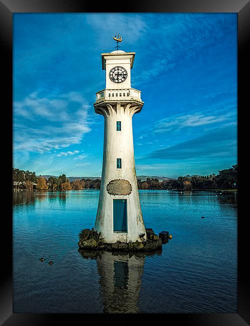 Roath Park Lighthouse Framed Print by Steve Purnell