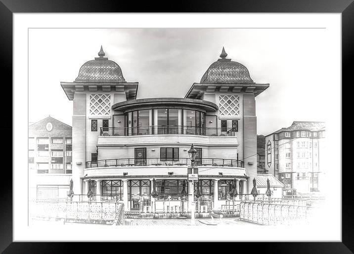 The Pavilion Penarth Pier Dreamy Framed Mounted Print by Steve Purnell