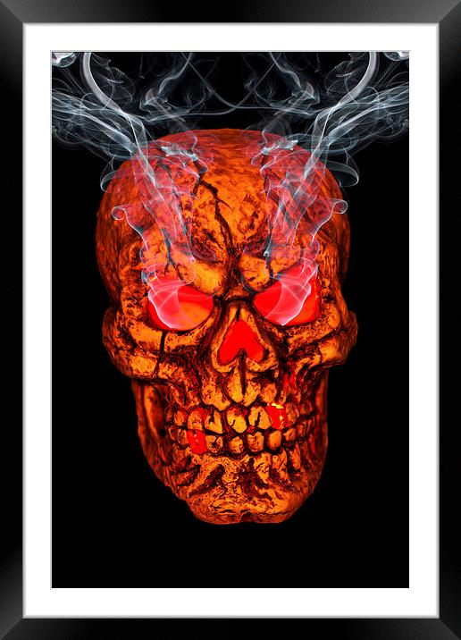 Smoke Gets In Your Eyes 2 Framed Mounted Print by Steve Purnell