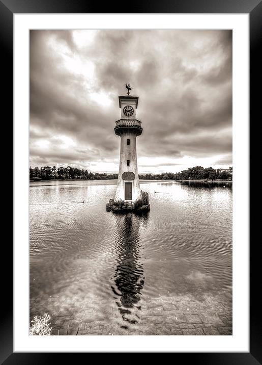 Scott Memorial Lighthouse Roath Park Cardiff 2 mon Framed Mounted Print by Steve Purnell
