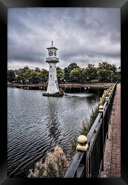 Scott Memorial Lighthouse Roath Park Cardiff 3 Framed Print by Steve Purnell