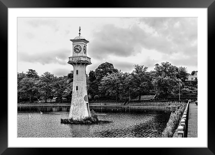 Scott Memorial Lighthouse Roath Park Cardiff 6 mon Framed Mounted Print by Steve Purnell