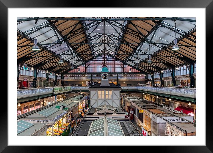 A Victorian Market Gem in Cardiff Framed Mounted Print by Steve Purnell