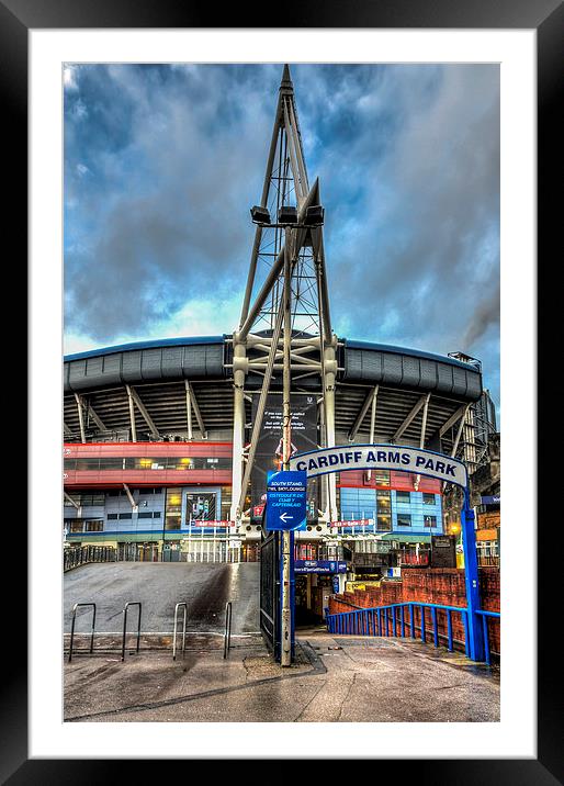  Wales Millennium Stadium Framed Mounted Print by Steve Purnell