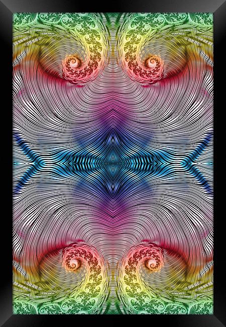 Mesmerising Rainbow Framed Print by Steve Purnell