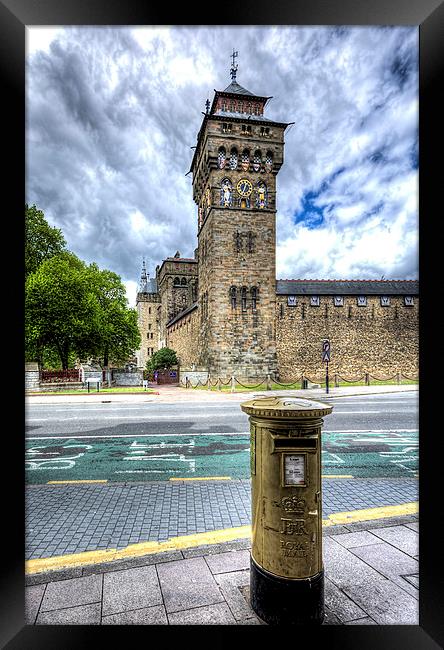 Cardiff Castle Clock Tower Framed Print by Steve Purnell