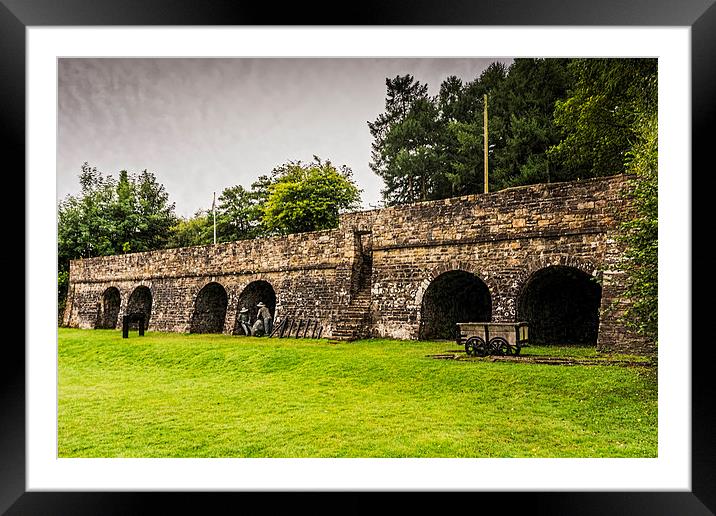 Goytre Wharf Lime Kilns Framed Mounted Print by Steve Purnell