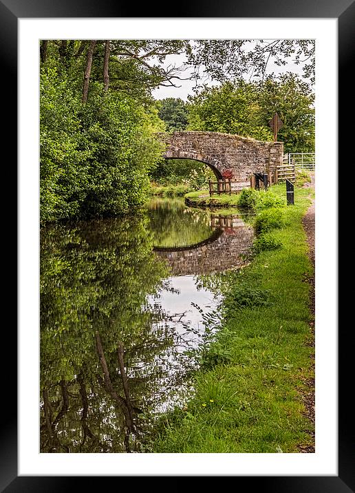 Goytre Wharf  Bridge 2 Framed Mounted Print by Steve Purnell