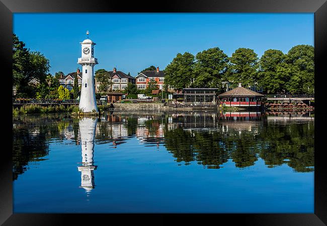 Roath Park Lake 1 Framed Print by Steve Purnell