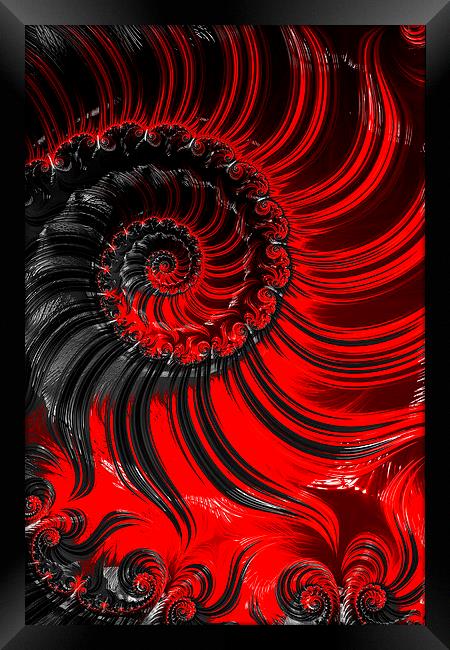 Red Framed Print by Steve Purnell