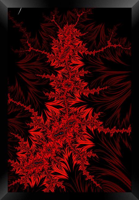 Red Creeper Framed Print by Steve Purnell