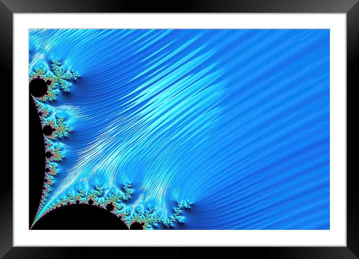 Blue Sparkle Framed Mounted Print by Steve Purnell