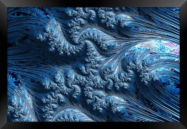 Blue Waves Framed Print by Steve Purnell