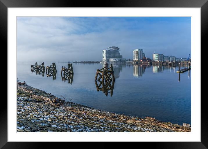 Fog In The Bay 1 Framed Mounted Print by Steve Purnell