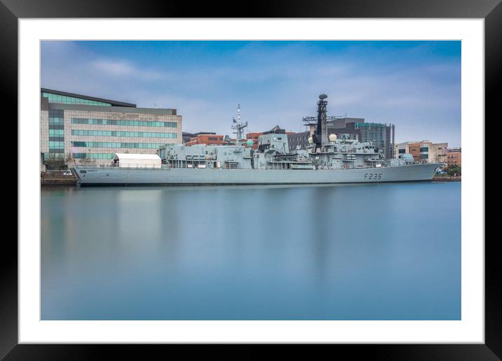 HMS Monmouth Framed Mounted Print by Steve Purnell