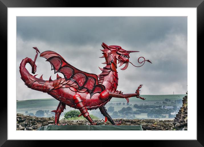 Gareth The Dragon 2 Framed Mounted Print by Steve Purnell