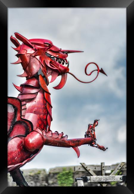 Gareth The Dragon 6 Framed Print by Steve Purnell