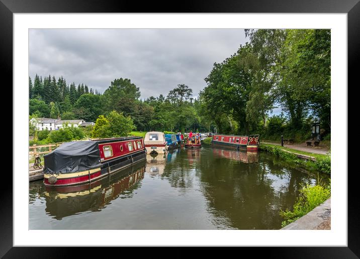 Goytre Wharf Framed Mounted Print by Steve Purnell