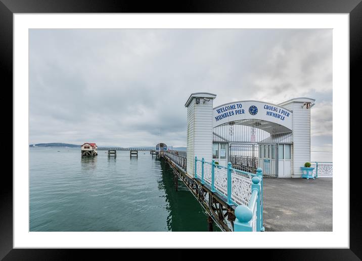 Mumbles Pier 2 Framed Mounted Print by Steve Purnell