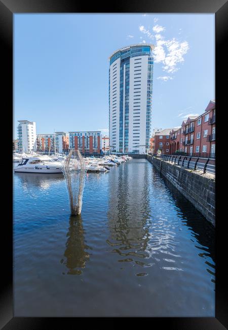 The Tower Meridian Quay 1 Framed Print by Steve Purnell