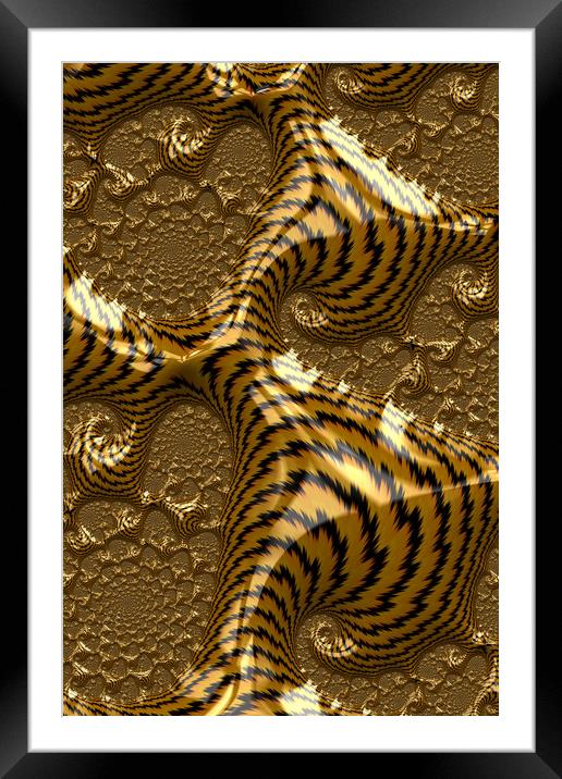 Electric Gold Framed Mounted Print by Steve Purnell